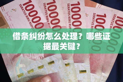 济南借条纠纷怎么处理？哪些证据最关键？