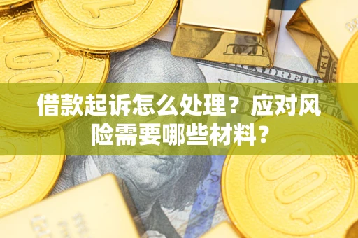 济南借款起诉怎么处理？应对风险需要哪些材料？