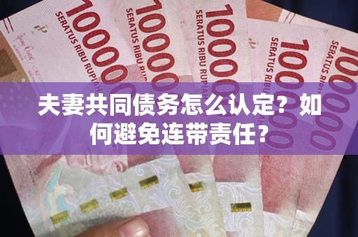 济南夫妻共同债务怎么认定？如何避免连带责任？