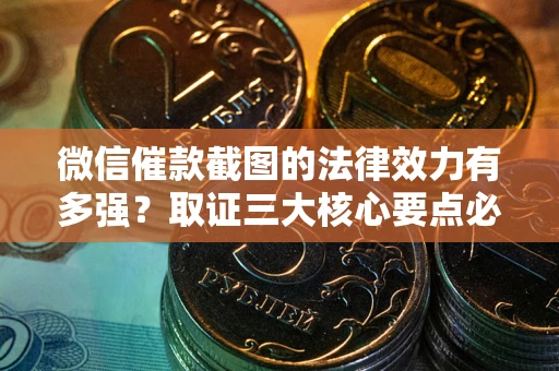 济南微信催款截图的法律效力有多强？取证三大核心要点必须知道！