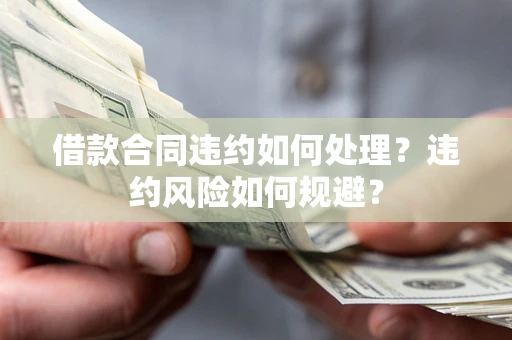 济南借款合同违约如何处理？违约风险如何规避？