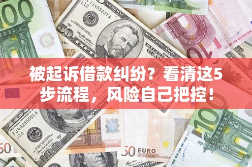 济南被起诉借款纠纷？看清这5步流程，风险自己把控！